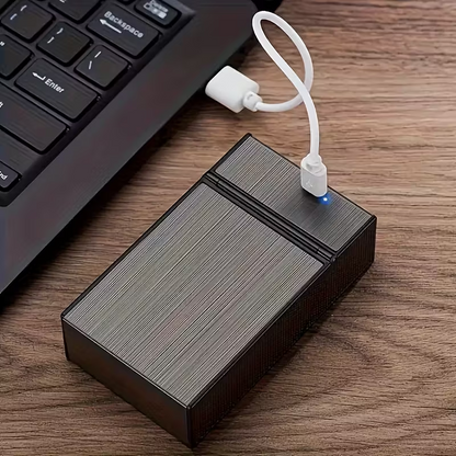 Rechargeable Lighter And Cigarette Case -