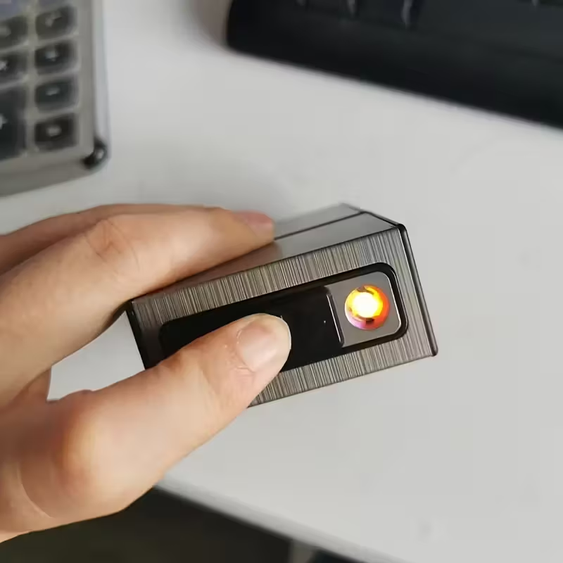 Rechargeable Lighter And Cigarette Case -